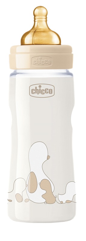 CHICCO BIBERON ORIGINAL 330ML TOUCH REGULAR UNISEX CON TETTARELLA IN CAUCCIU' - Luckyfarma.it
