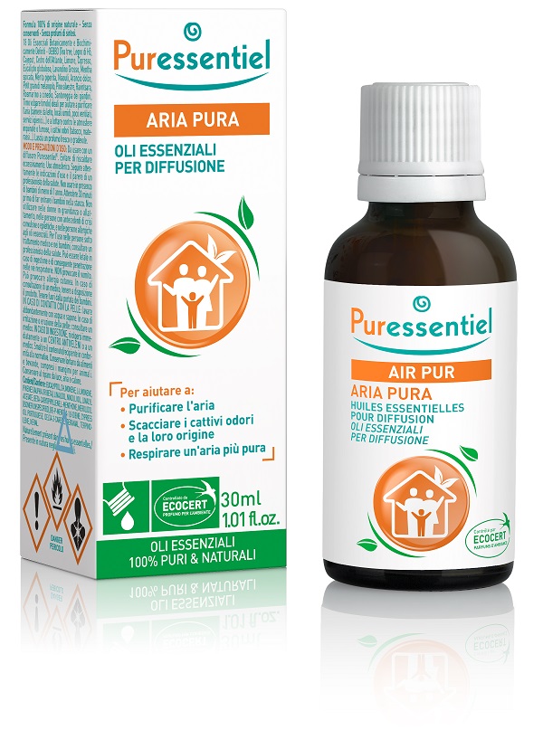PURESSENTIEL MISCELA PER DIFFUSIONE ARIA PURA CERTIFICATA ECOCERT 30 ML - Luckyfarma.it