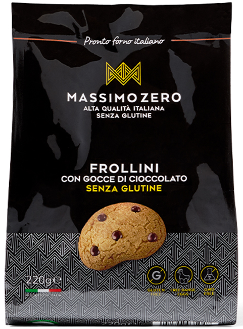 MASSIMO ZERO FROLLINI GOCCE CIOCCOLATO 220 G - Luckyfarma.it