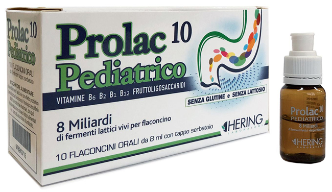 PROLAC10 PEDIATRICO FERMENTI LATTICI 10 FLACONCINI 8 ML - Luckyfarma.it