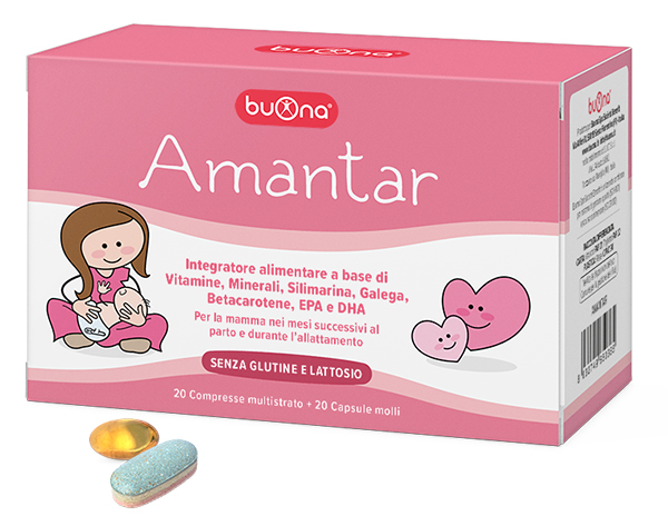 AMANTAR 20 COMPRESSE DA 1,6 G + 20 CAPSULE DA 0,637 G - Luckyfarma.it