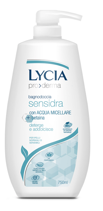 LYCIA PRODERMA BAGNODOCCIA SENSIDRA 750 ML - Luckyfarma.it