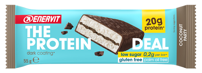 ENERVIT PROTEIN DEAL COCONUT 55 G - Luckyfarma.it