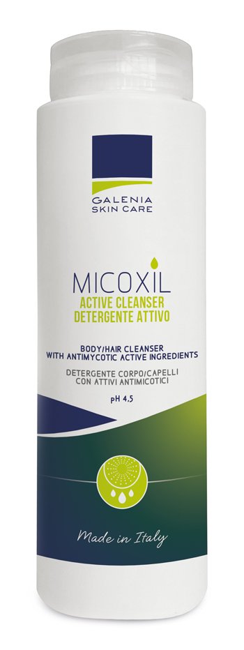 MICOXIL ACTIVE CLEANSER DETERGENTE PER CORPO E CAPELLI PH 4,5 250 ML - Luckyfarma.it
