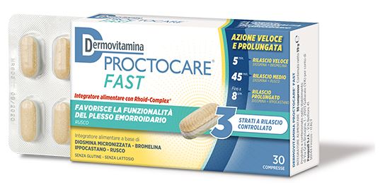 DERMOVITAMINA PROCTOCARE FAST 30 COMPRESSE - Luckyfarma.it