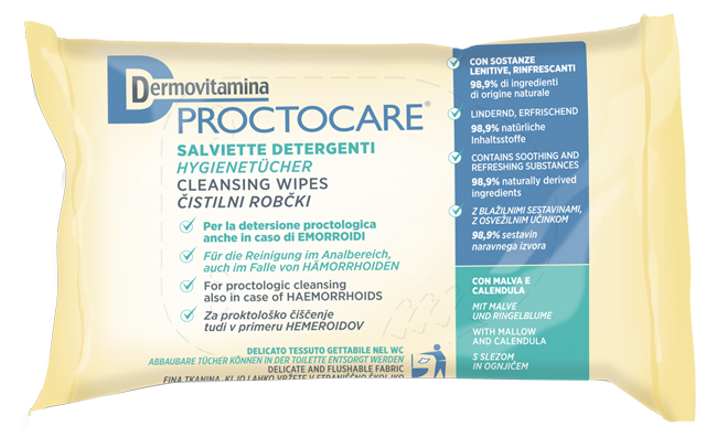 DERMOVITAMINA PROCTOCARE SALVIETTE 15 PEZZI - Luckyfarma.it