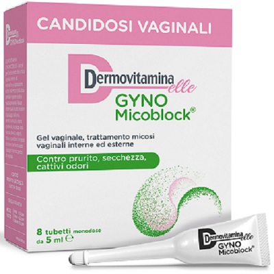 DERMOVITAMINA GYNOMICOBLOCK M 8 TUBETTI MONODOSE 5 ML - Luckyfarma.it