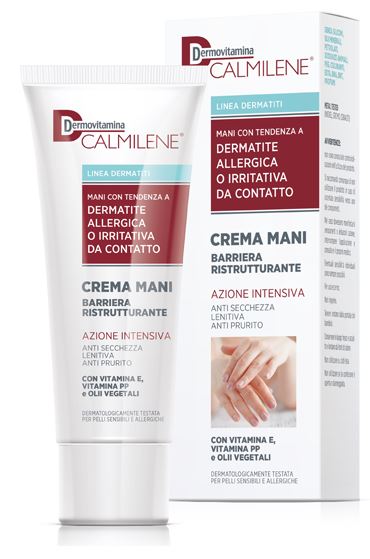 DERMOVITAMINA CALMILENE CREMA MANI BARRIERA RISTRUTTURANTE AZIONE INTENSIVA PER DERMATITE ALLERGICA O IRRITATIVA DA CONTATTO 75 ML - Luckyfarma.it
