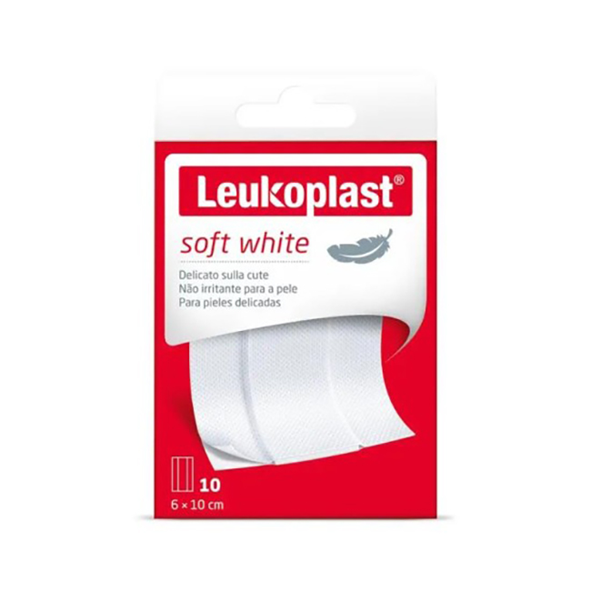 LEUKOPLAST SOFT WHITE 100 X 6 CM 10 PEZZI - Luckyfarma.it