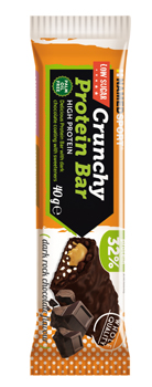 CRUNCHY PROTEINBAR DARK ROCK CHOCOLATE BARRETTA 40 G - Luckyfarma.it
