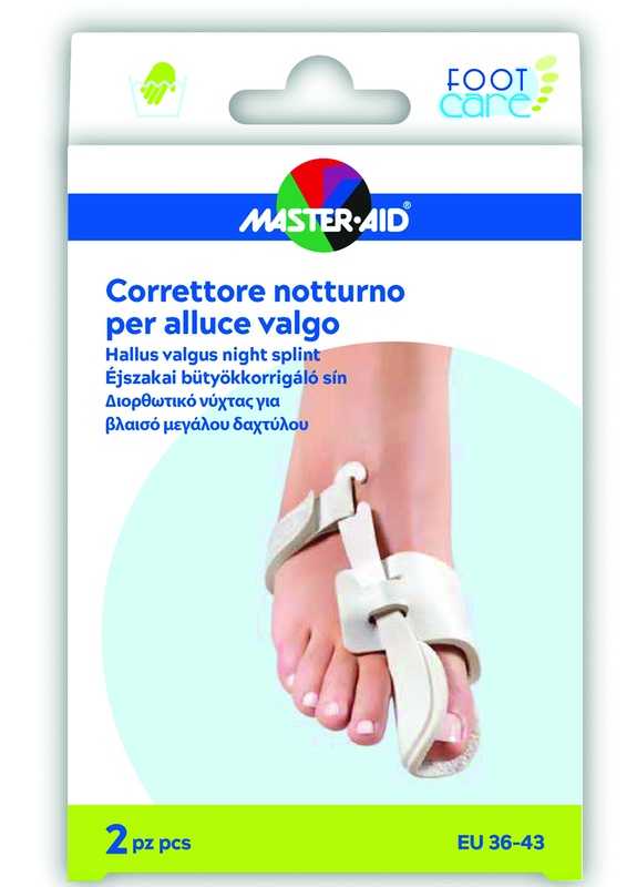 MASTER-AID FOOT CARE CORRETTORE NOTTE ALLUCE VALGO EU 36-43 2 PEZZI - Luckyfarma.it