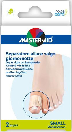 MASTER-AID FOOT CARE DIVARICATORE ALLUCE GIORNO/NOTTE TAGLIA S 2 PEZZI - Luckyfarma.it