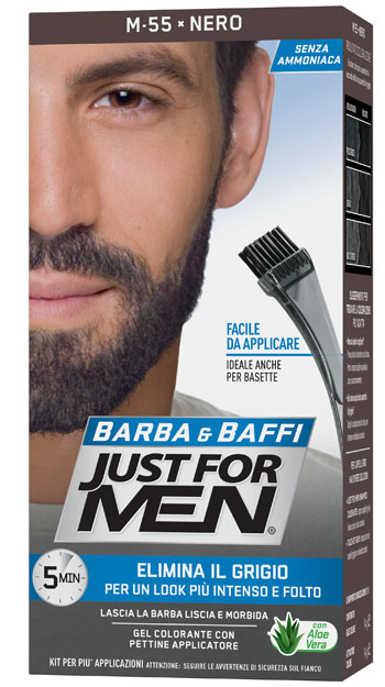 JUST FOR MEN BARBA & BAFFI M55 NERO 51 G - Luckyfarma.it