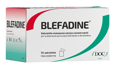 BLEFADINE 14 SALVIETTE MONOUSO PER DETERSIONE PERIOCULARE - Luckyfarma.it