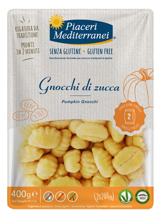PIACERI MEDITERRANEI GNOCCHI DI ZUCCA 400 G - Luckyfarma.it