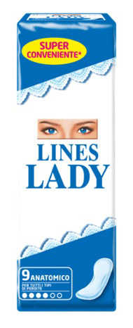 LINES LADY ASSORBENTE ANATOMICO 9 PEZZI - Luckyfarma.it