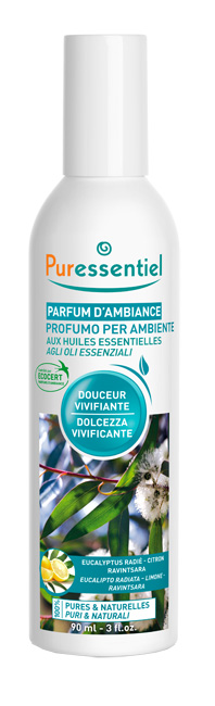 PURESSENTIEL PROFUMO AMBIENTE DOLCEZZA VIVIFICANTE ECOCERT 90 ML - Luckyfarma.it