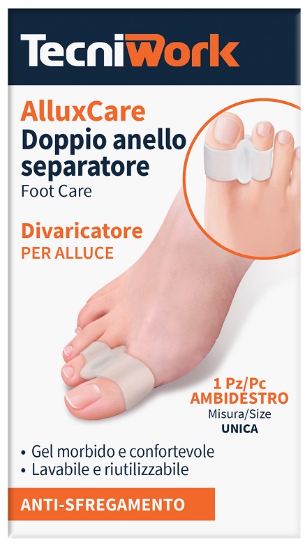 ALLUX CARE SEPARATORE E DIVARICATORE PER ALLUCE A DOPPIO ANELLO - Luckyfarma.it