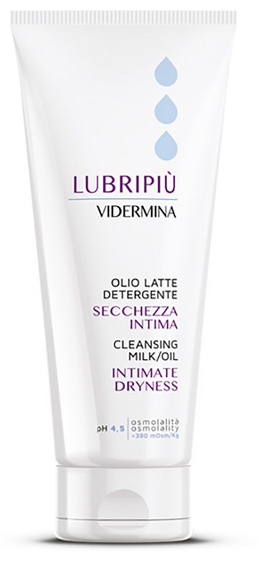 VIDERMINA LUBRIPIU' OLIO LATTE DETERGENTE SECCHEZZA INTIMA 200 ML - Luckyfarma.it