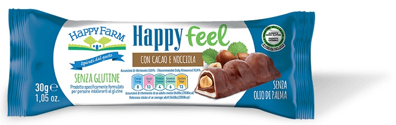 HAPPY FARM HAPPY FEEL CACAO E NOCCIOLA MONO 30 G - Luckyfarma.it