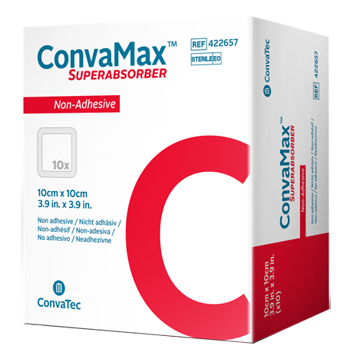 MEDICAZIONE AVANZATA CONVAMAX SUPERABSORBER NON-ADHESIVE 10 X 10 CM 10 PEZZI - Luckyfarma.it