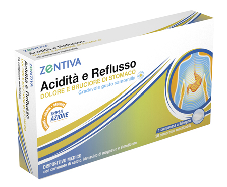 ZENTIVA ACIDITA' REFLUSSO 20 COMPRESSE MASTICABILI - Luckyfarma.it