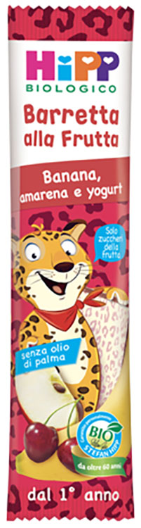 HIPP BIO BARRETTA ALLA FRUTTA BANANA/AMARENA/YOGURT 23 G - Luckyfarma.it