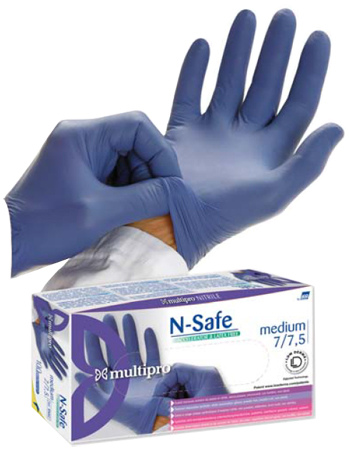 GUANTI NITRILE LEGGERI SENZA POLVERE S AMBIDESTRI 100 PEZZI - Luckyfarma.it