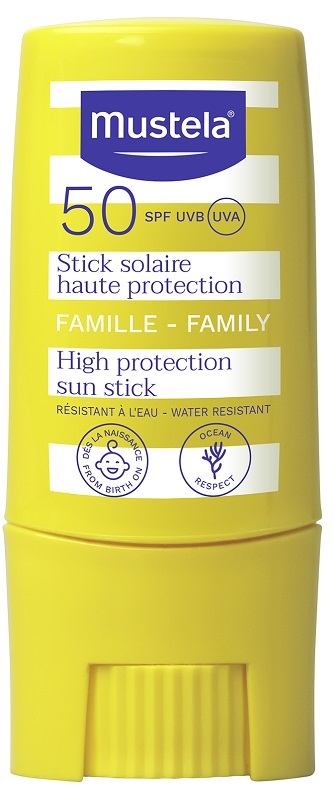 MUSTELA STICK SOLARE PROTEZIONE MOLTO ALTA SPF50+ 10 ML - Luckyfarma.it