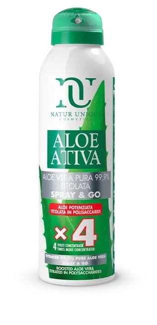 NATUR UNIQUE SPRAY&GO ALOE POTENZIATA TITOLATA 4X 150 ML - Luckyfarma.it