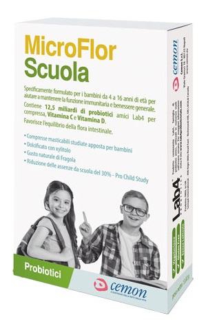 MICROFLOR SCUOLA 30 CAPSULE MASTICABILI - Luckyfarma.it