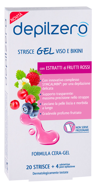 DEPILZERO STRISCE GEL VISO BIKINI 24 PEZZI - Luckyfarma.it