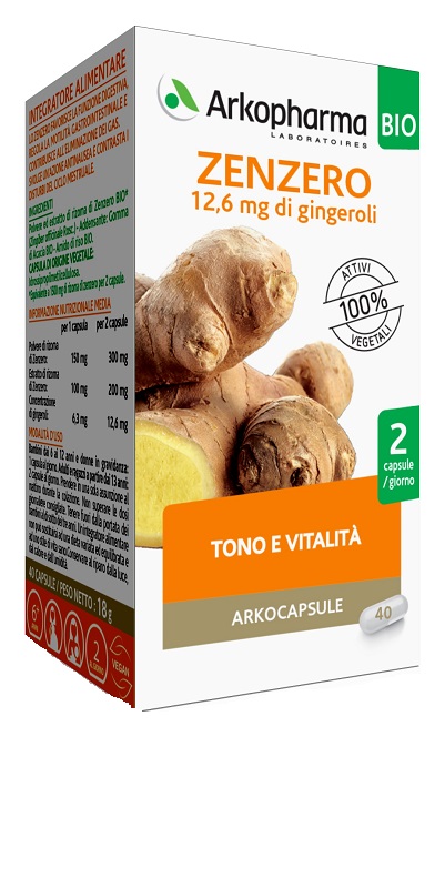 ARKO CAPSULE ZENZERO BIO 40 CAPSULE - Luckyfarma.it