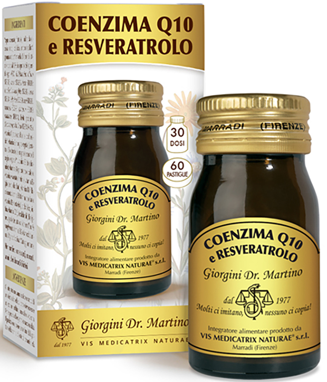 COENZIMA Q10+RESVERATROLO 60 PASTIGLIE DA 500 MG - Luckyfarma.it