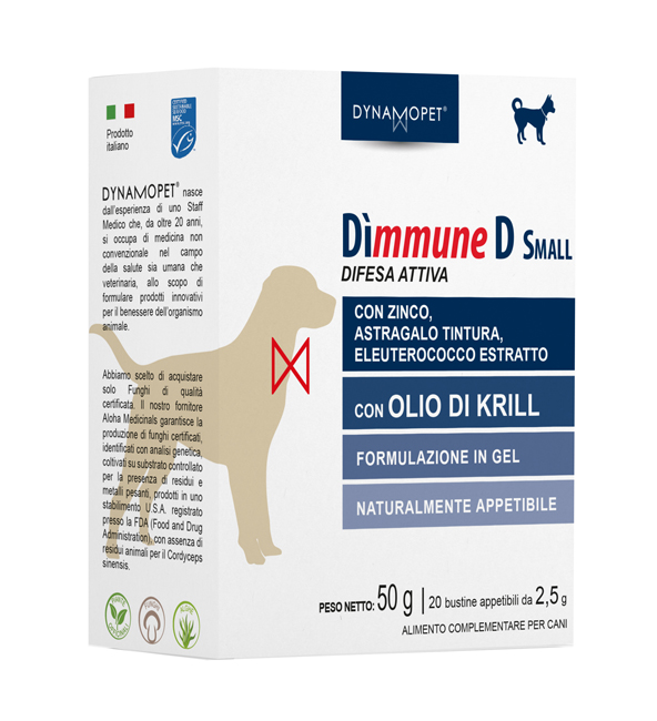 DIMMUNE D SMALL CANI 20 BUSTINE 2,5 G - Luckyfarma.it