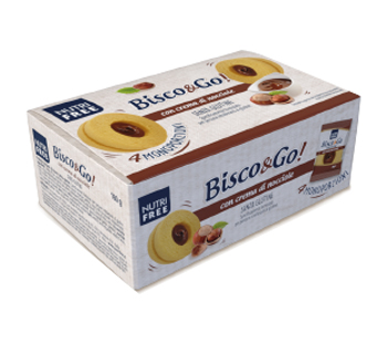 NUTRIFREE BISCO&GO CON CREMA DI NOCCIOLE 4X40 G - Luckyfarma.it