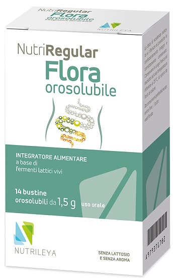 NUTRIREGULAR FLORA 14 BUSTINE OROSOLUBILI - Luckyfarma.it