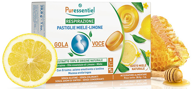 PURESS PASTIGLIE GOLA VOCE MIELE LIMONE 28,8 G - Luckyfarma.it