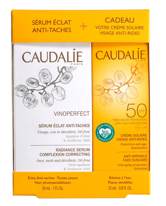 VINOPERFECT COFANETTO SIERO + SOLARE 25 ML 2020 SIERO 30 ML + CREMA SOLARE SPF50 25 ML - Luckyfarma.it