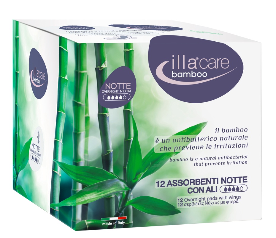 ILLA CARE BAMBOO ASSORBENTE NOTTE 12 PEZZI - Luckyfarma.it