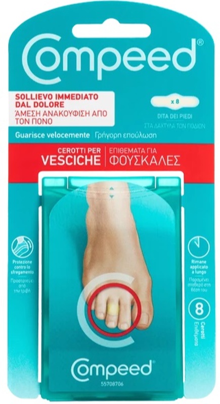 COMPEED CEROTTI PER VESCICHE DITA PIEDI 8 PEZZI - Luckyfarma.it