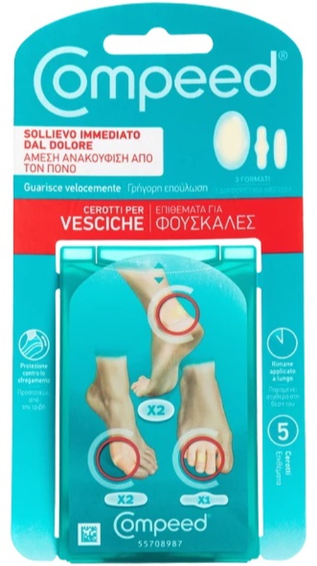 COMPEED CEROTTI PER VESCICHE MISTO 5 PEZZI - Luckyfarma.it