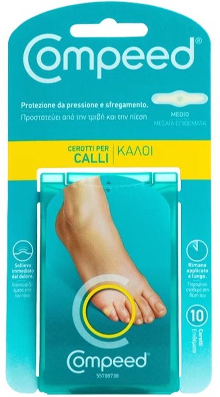 COMPEED CEROTTI PER CALLI MEDIO 10 PEZZI - Luckyfarma.it