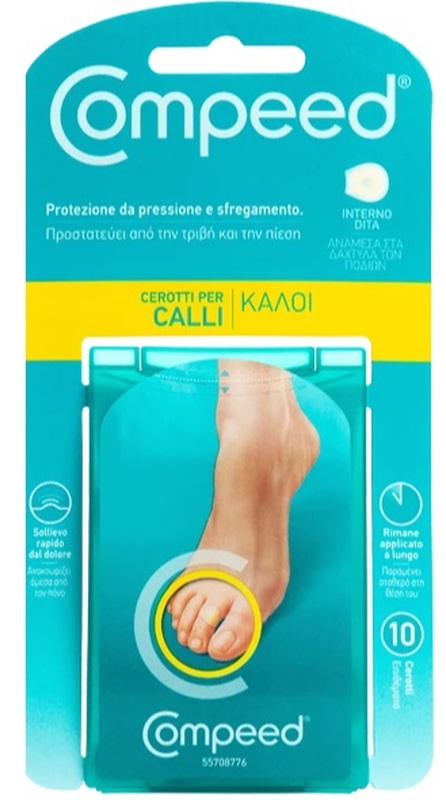 COMPEED CEROTTI PER CALLI INTERNO DITA 10 PEZZI - Luckyfarma.it
