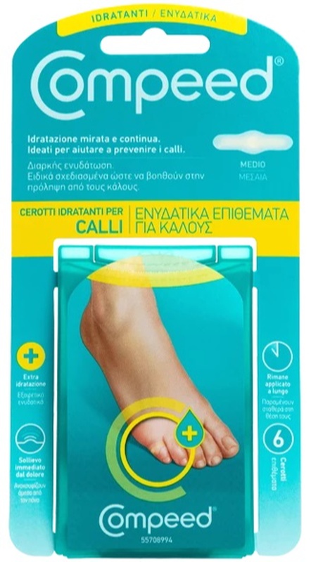 COMPEED CEROTTI PER CALLI IDRATANTI 6 PEZZI - Luckyfarma.it