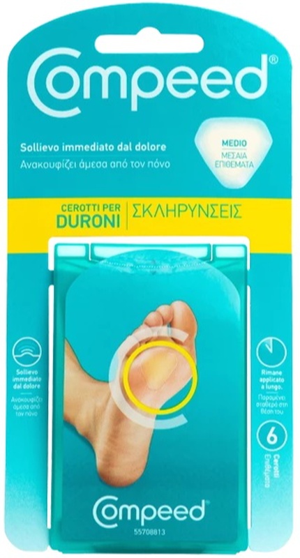 COMPEED CEROTTI PER DURONI MEDIO 6 PEZZI - Luckyfarma.it