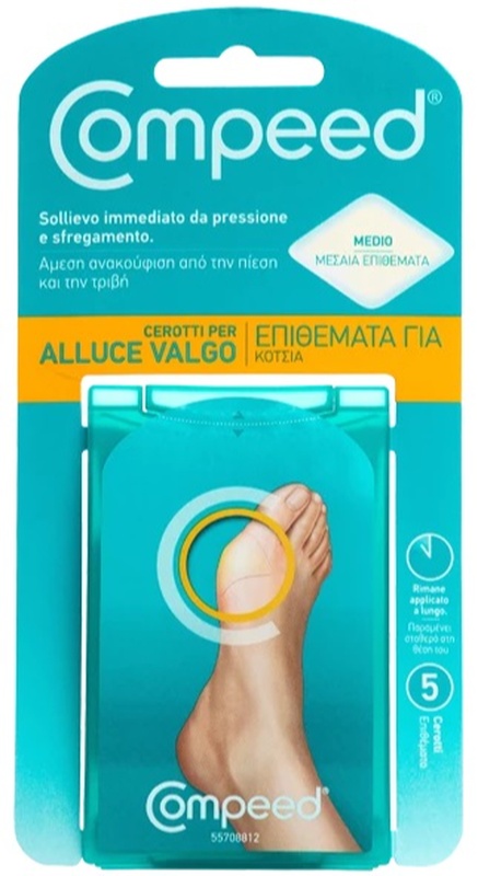 COMPEED CEROTTI PER ALLUCE VALGO 5 PEZZI - Luckyfarma.it