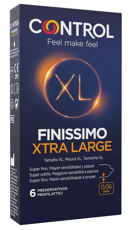CONTROL FINISSIMO ORIGINAL XL 6 PEZZI - Luckyfarma.it