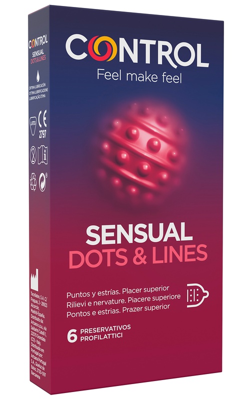 CONTROL SENSUAL DOTS&LINES 6 PEZZI - Luckyfarma.it
