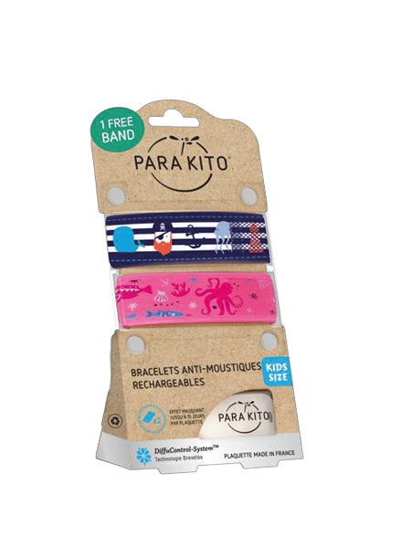 BRACCIALE ANTIZANZARE PARAKITO EFAS DOUBLE PACK KIDS - Luckyfarma.it